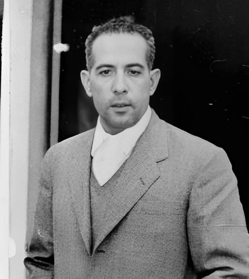 Mohamed Khider, FLN co-founder and one of the nine historic chiefs of the Algerian revolution, photographed during his years of political activity. Khider was the most politically experienced of the nine founders — a pre-war Algerian deputy in the French parliament — who served as the FLN's external organiser in Cairo, became the first Secretary-General of the post-independence party, resigned in protest at Ben Bella's authoritarianism, and was assassinated in Madrid in January 1967.