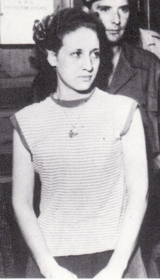 Zohra Drif, FLN operative during the Battle of Algiers and later Vice-President of the Algerian Senate, photographed during her public life. Drif was a law student at the University of Algiers when she joined Yacef Saadi's Casbah network, placed a bomb at the Milk-Bar café in August 1956, was captured and sentenced to twenty years' imprisonment, released at independence, and went on to a long career in Algerian public life — publishing her memoir of the revolution in her later years.