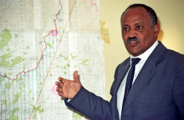Haile Woldetensae, known as Durué, Eritrea's first Foreign Minister and EPLF liberation veteran, photographed before his arrest in September 2001. Woldetensae has been held without charge or trial since his arrest as one of the G-15 signatories who publicly criticised President Isaias Afwerki.