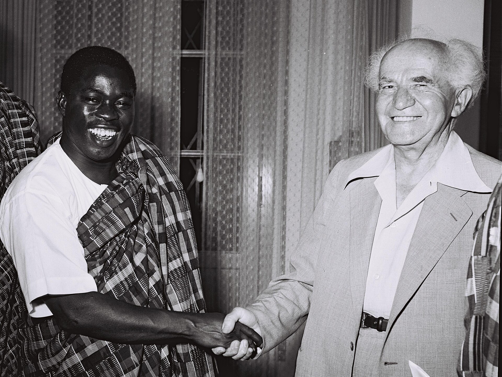 Krobo Edusei, Ghanaian politician and CPP minister, photographed during the Nkrumah era. One of the CPP's most energetic and controversial figures, Edusei was responsible for building the party's support in Ashanti — hostile territory for a movement whose leadership was predominantly coastal — and served in multiple Cabinet roles before becoming notorious for the contradictions between his socialist rhetoric and his personal enrichment.