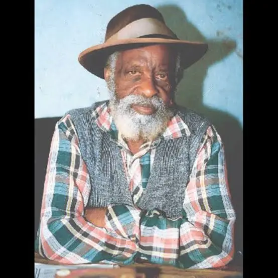 Bildad Kaggia, Mau Mau organiser and Kapenguria detainee, photographed during Kenya's independence era. Kaggia was one of the Kapenguria Six imprisoned alongside Jomo Kenyatta and later became a vocal critic of post-independence Kenya's failure to redistribute land to the landless poor.
