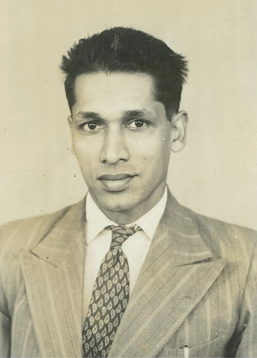 Pio Gama Pinto, Goan-Kenyan Marxist journalist and activist, photographed during the independence era. Pinto was a supporter of the Mau Mau who was detained by the colonial government, became a leading figure in Kenya's radical press after independence, and was shot dead in his driveway on 24 February 1965 — independent Kenya's first political assassination.
