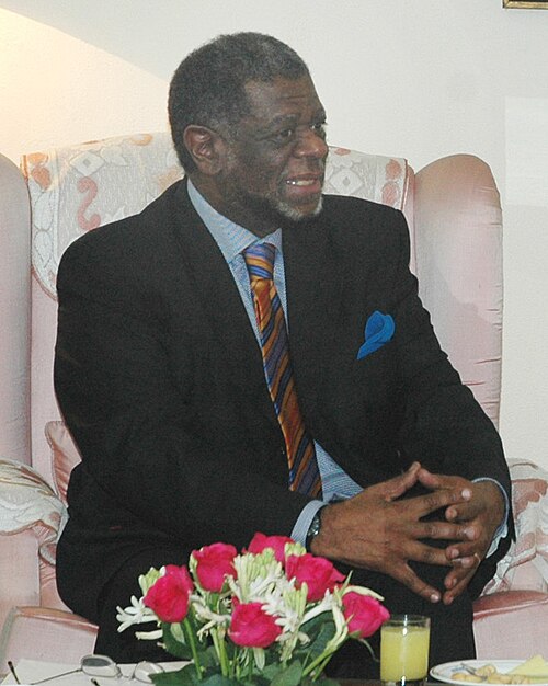 Theo-Ben Gurirab, SWAPO UN representative and Namibian Foreign Minister