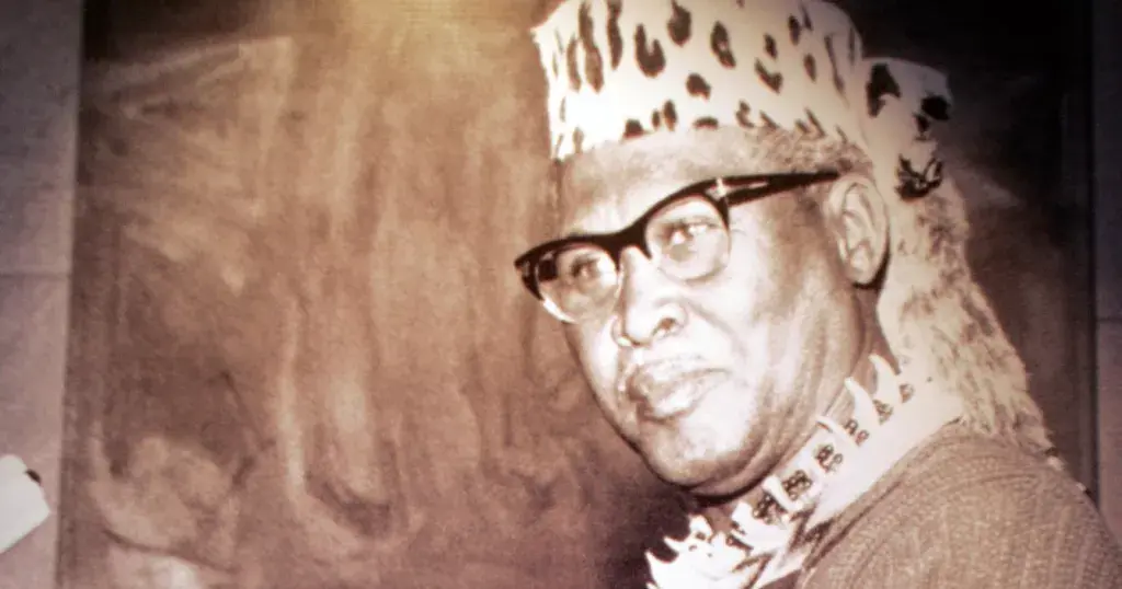 Albert Luthuli, President-General of the African National Congress and Nobel Peace Prize laureate, photographed at his home in Groutville, KwaZulu-Natal, where he spent most of his ANC presidency under banning orders imposed by the apartheid government.