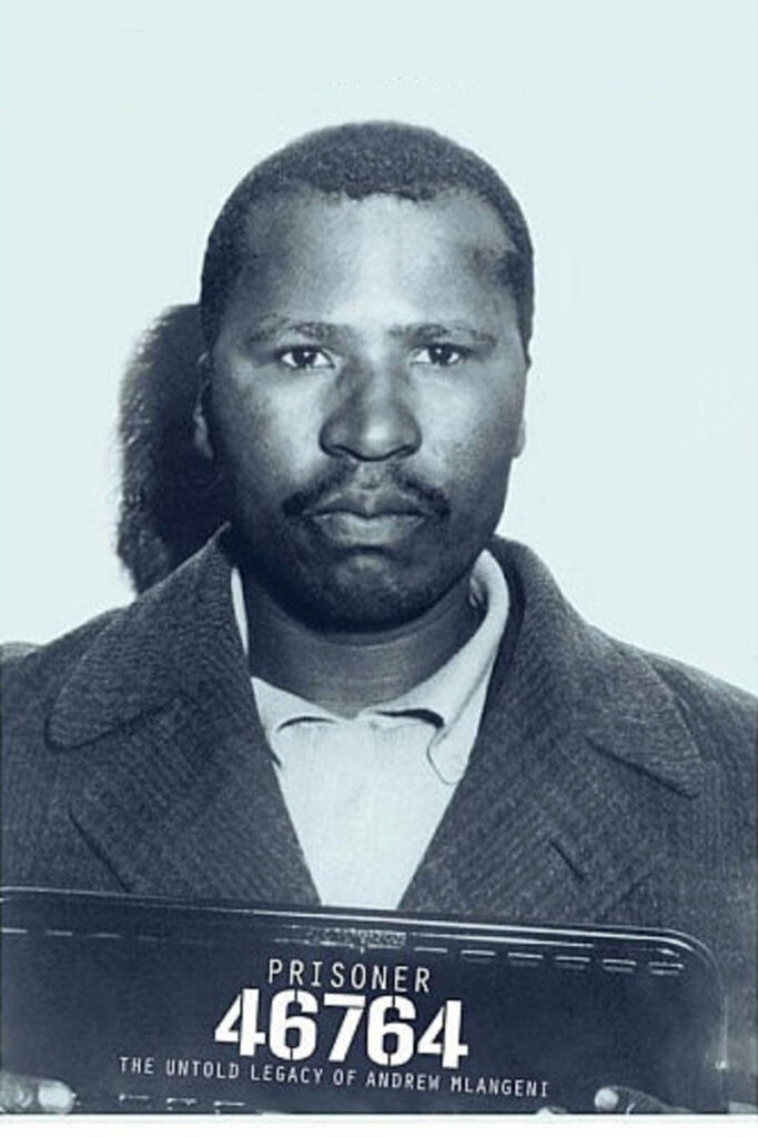 Andrew Mlangeni, Rivonia trialist and Umkhonto we Sizwe operative, photographed after his release from Robben Island where he served twenty-six years alongside Nelson Mandela, Walter Sisulu, and the other Rivonia convicted.