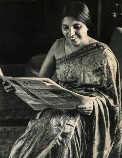 Fatima Meer, South African sociologist, ANC activist, and author of the first authorised biography of Nelson Mandela, photographed during her years of academic and political work in Durban. Meer was one of the most intellectually distinguished figures in the Natal liberation movement and spent her life arguing for the transformation of racial, class, and gender hierarchies.