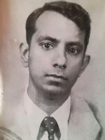 George Naicker, Natal Indian Congress president and Congress Alliance organiser, photographed during his years of political and medical work in Durban. Naicker was a medical doctor who combined professional service with liberation movement activism throughout the 1950s and 1960s.