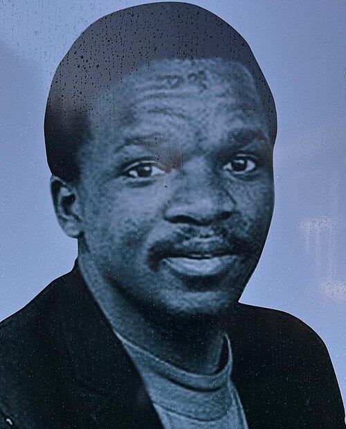 Onkgopotse Tiro, SASO leader at the University of the North, deliverer of the landmark Turfloop graduation address of 1972, and Black Consciousness martyr assassinated by apartheid parcel bomb in Botswana in 1974 at the age of twenty-seven.