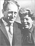 Rusty Bernstein, South African architect, Communist Party member, principal drafter of the Freedom Charter, acquitted at the Rivonia Trial, immediately re-arrested, and exiled to London with his wife Hilda Bernstein.