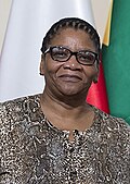 Thandi Modise, MK operative, Robben Island prisoner, and Speaker of South Africa's National Assembly, photographed during her parliamentary career. Modise was one of very few women imprisoned on Robben Island during the apartheid era.