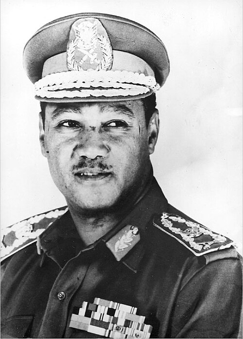 Gaafar Nimeiry, Sudanese military ruler from 1969 to 1985, architect of the Addis Ababa Agreement and the September Laws.