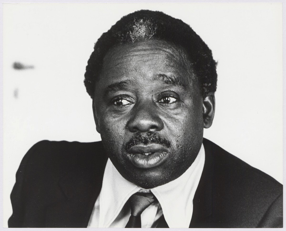 George Nyandoro, founder of the African National Youth League and ZAPU mass organiser, photographed in his political prime — the man who first brought disciplined nationalist politics to the streets of Salisbury and the farms of Southern Rhodesia in the 1950s.