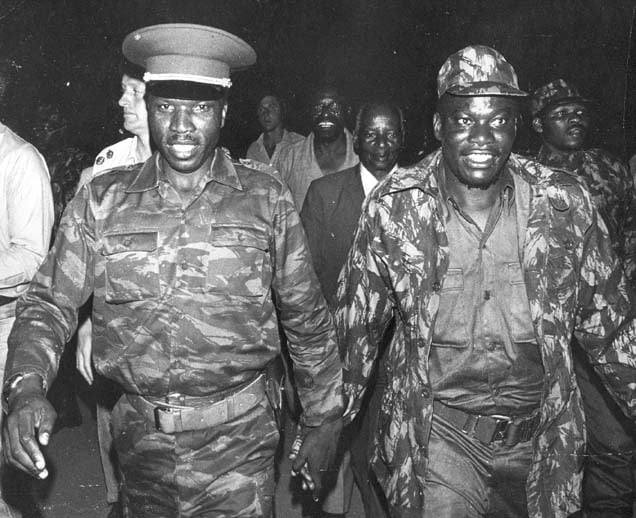 Lookout Masuku, ZIPRA deputy commander and liberation war general, photographed during his military years — the man who led ZIPRA's fighters in the liberation war and was then imprisoned by the independent Zimbabwe he had helped create, dying in custody in 1986 after the courts had already acquitted him.