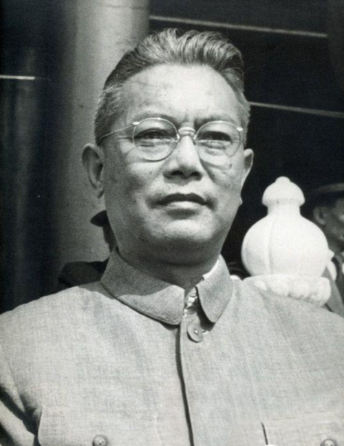 Li Xiannian, President of the People's Republic of China 1983–1988 and revolutionary elder, photographed in formal attire