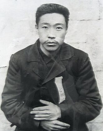 An Jung-geun, Korean independence fighter and patriot, photographed after his arrest at Harbin in 1909. An Jung-geun assassinated Itō Hirobumi, the principal architect of Japanese control over Korea, at Harbin railway station on 26 October 1909.